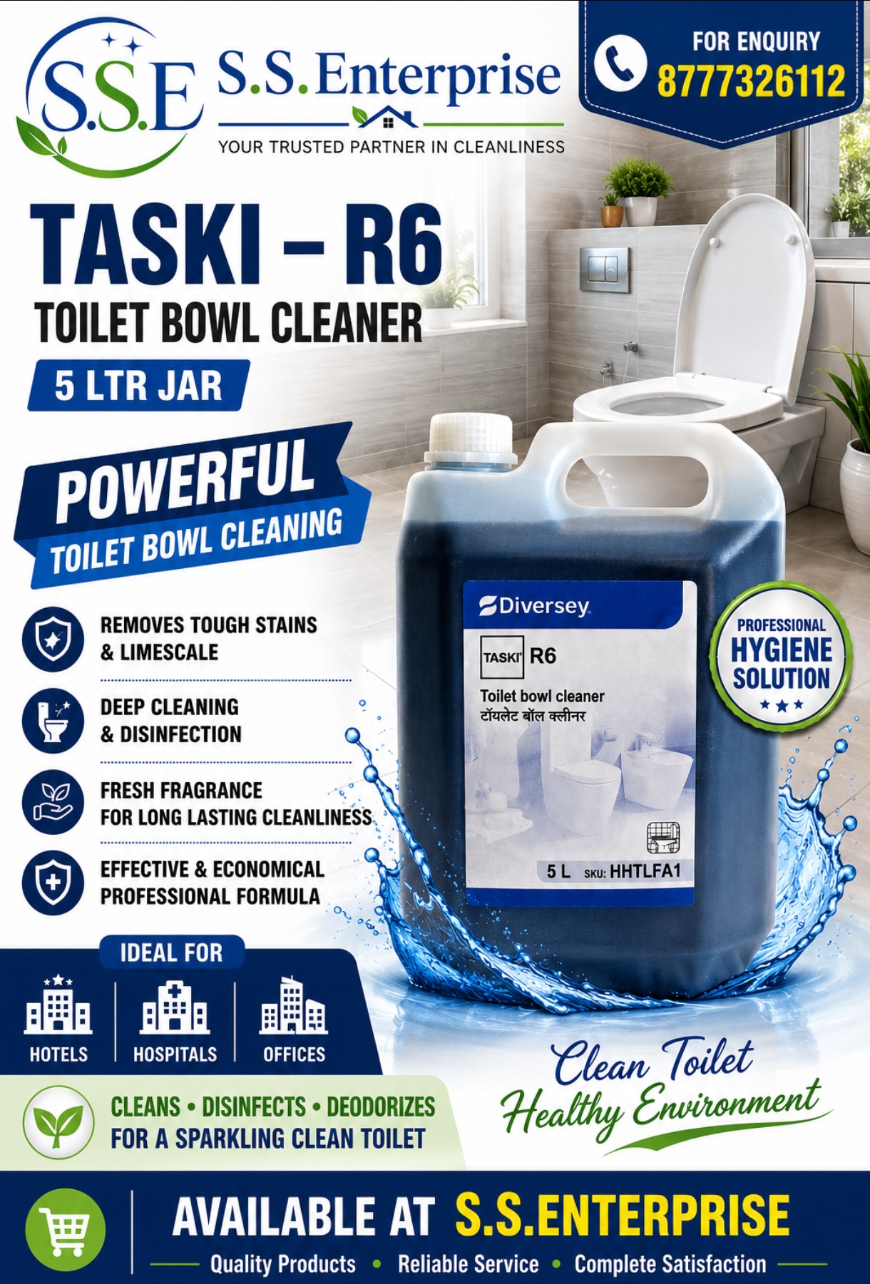 TASKI - R6 Heavy Duty Toilet Bowl Cleaner