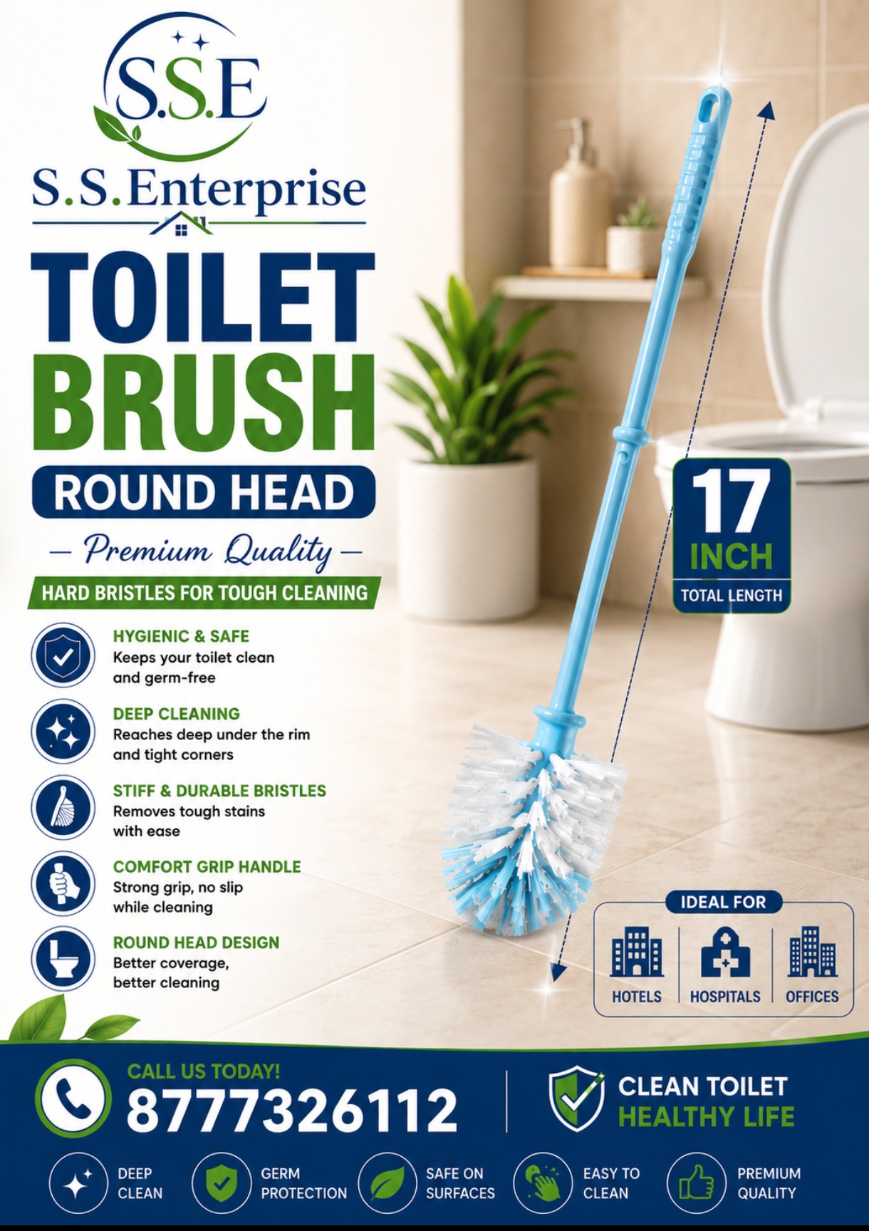 Toilet Brush Round Head