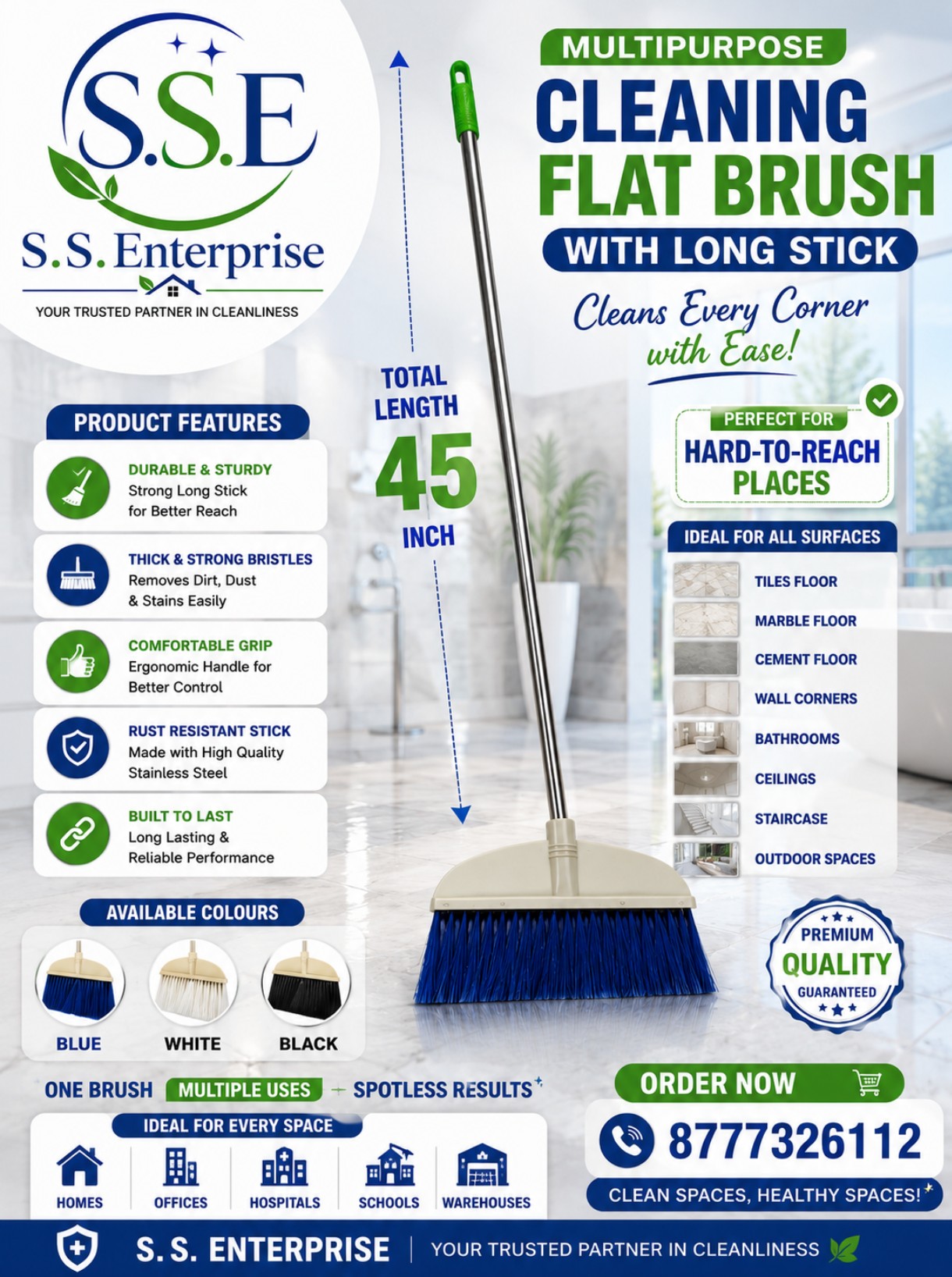 Flat Cleaning Brush