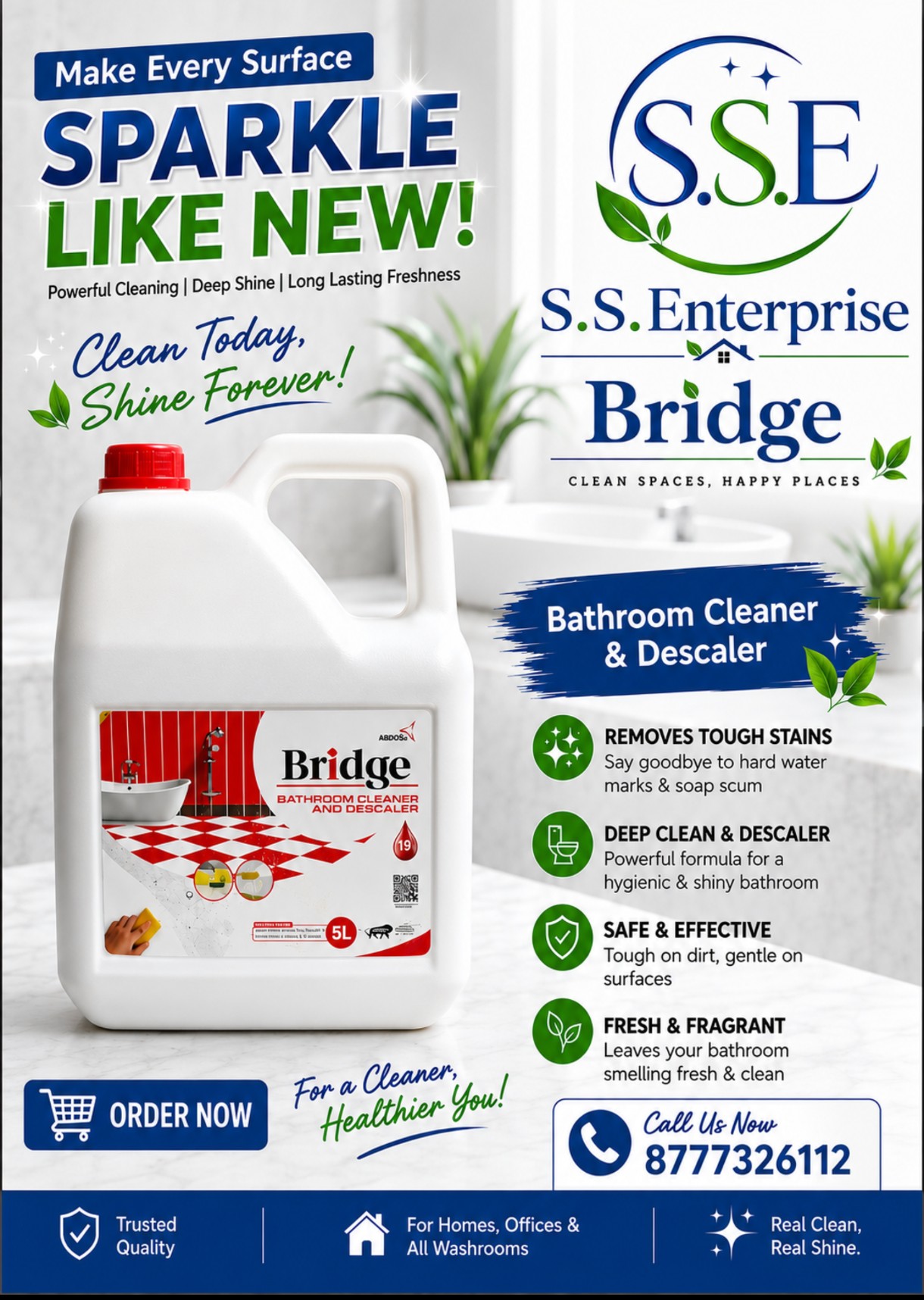 ABDOS - i9 Concentrate Bathroom Cleaner & Descaler