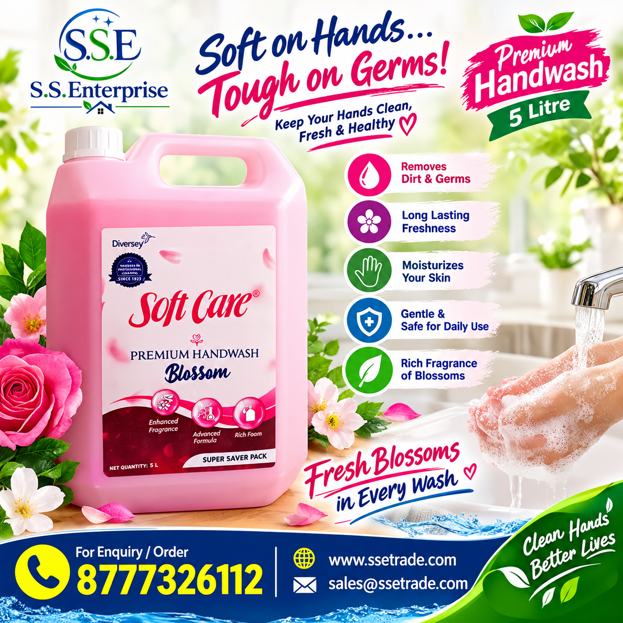 Diversy-Soft Care Premium Handwash (  Blossom Fragrance )
